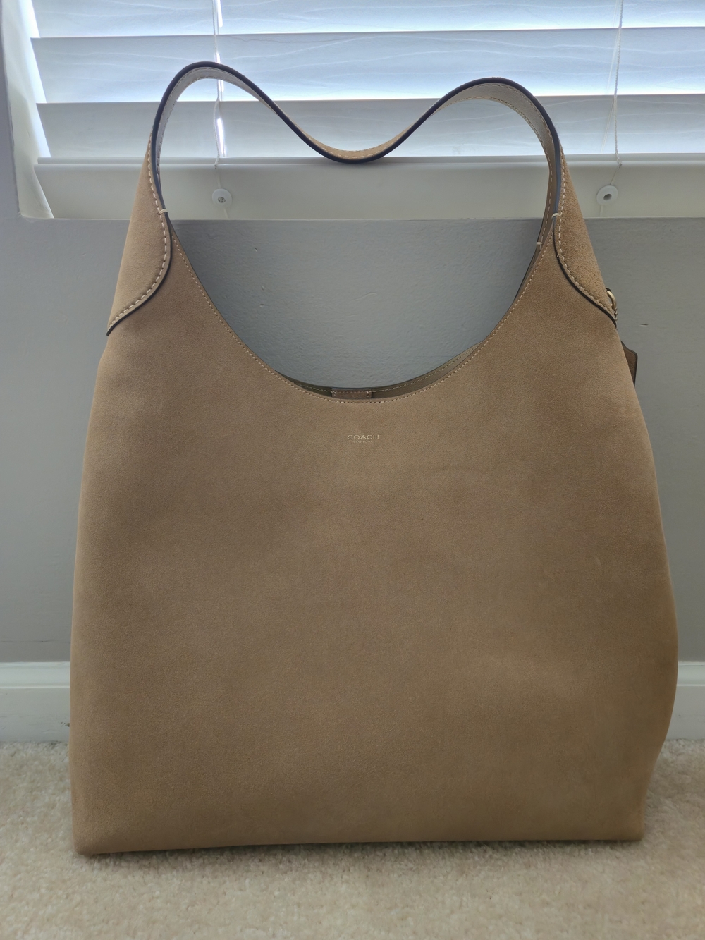 Coach Brooklyn 39 Tote Bag in Sand Suede